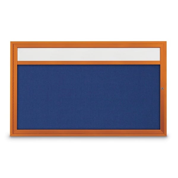 Hinge-less Radius Corkboard, 30"x36", Satin Alum Frame/Black